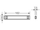 Profilschiene Hensel KGTS 03 Hutprofil 35mm, für KG 9003