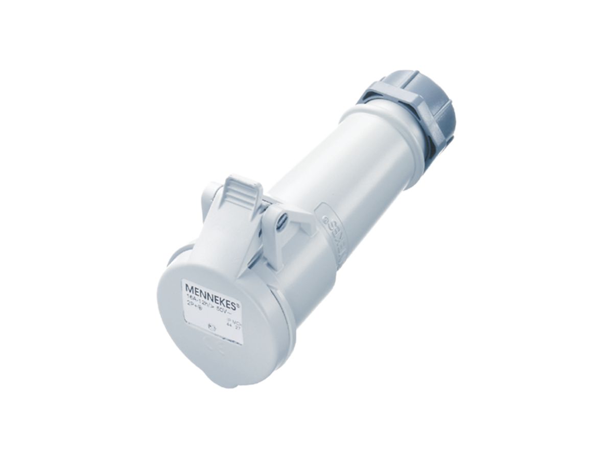 Kupplungssteckdose AM-TOP IP44 grau 5P 32A 0…50V 1h, 308×89×108mm