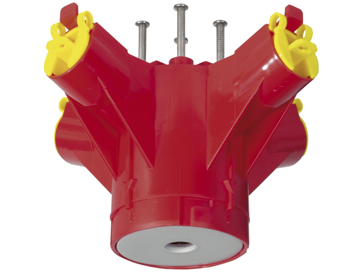 Lampendübel MT Crallo-Star Ø60×90mm ohne Montagering 4×M20/M25 rot