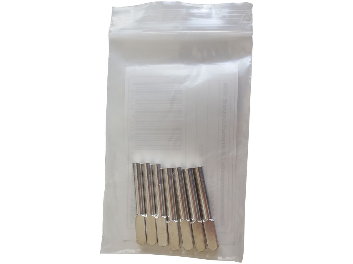 Zählerstift SEIDL SL-6-6-45-RV-Z-Set-7 128A Aluminium versilbert