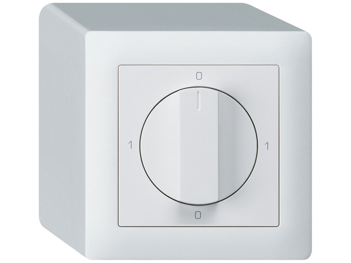 AP-Drehschalter kallysto 2/1L weiss 0-A-0-M mit Drehgriff