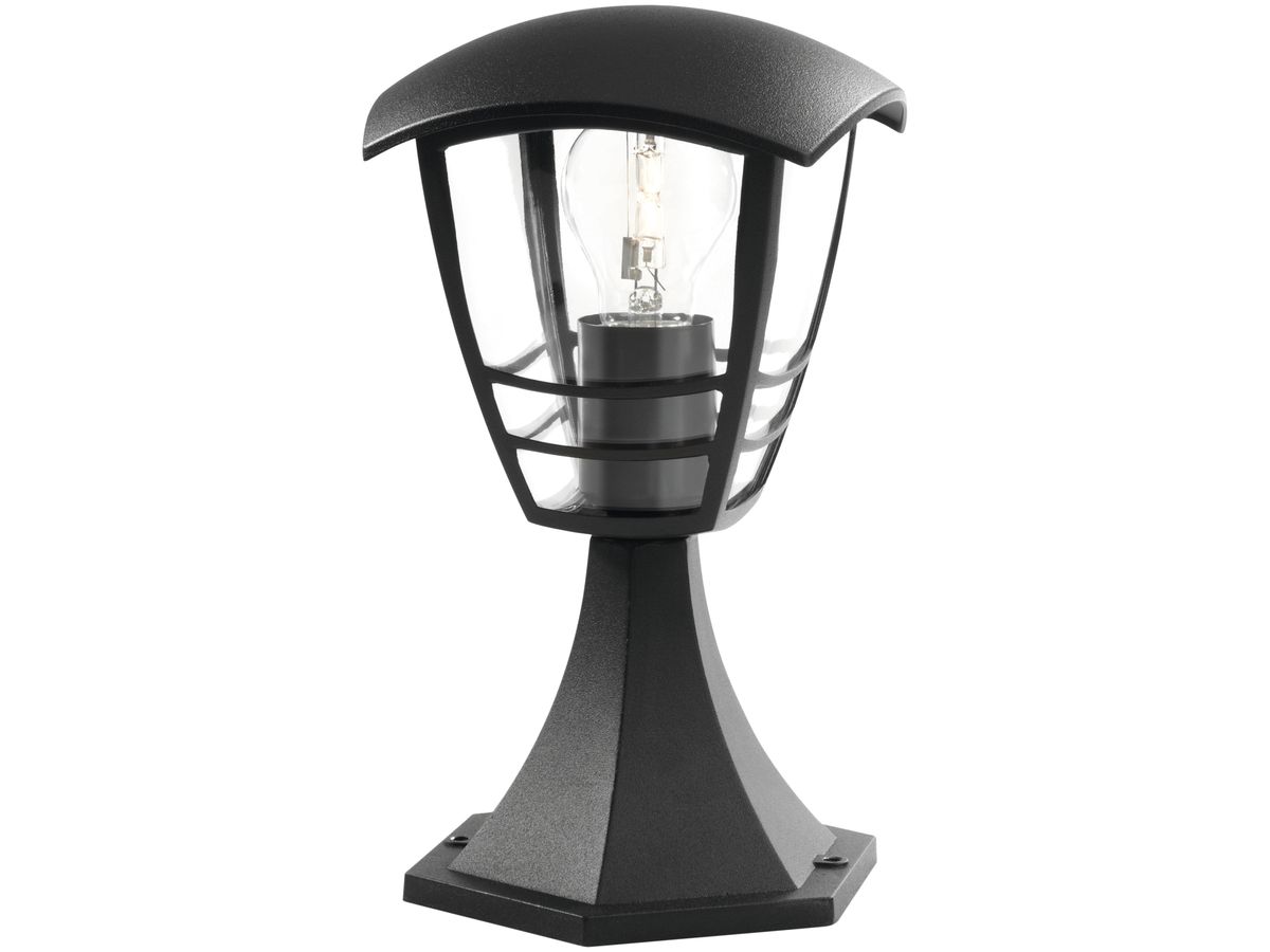 Sockelleuchte Creek 60W E27 IP44 schwarz
