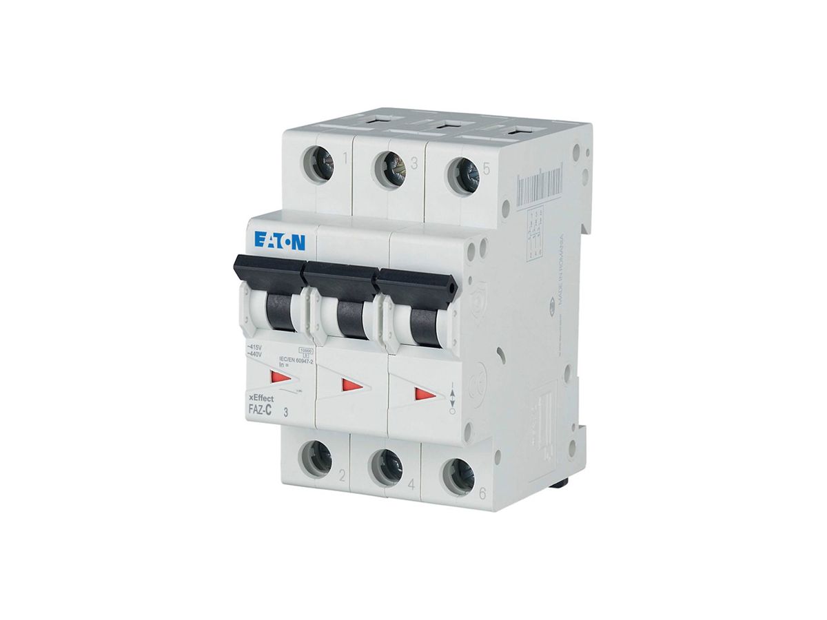 Leitungsschutzschalter Eaton FAZ-C10/3 3P 400V C 10A 10kA 3TE