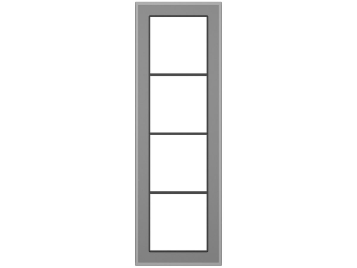Abdeckrahmen SIDUS 4×1/1×4 grau