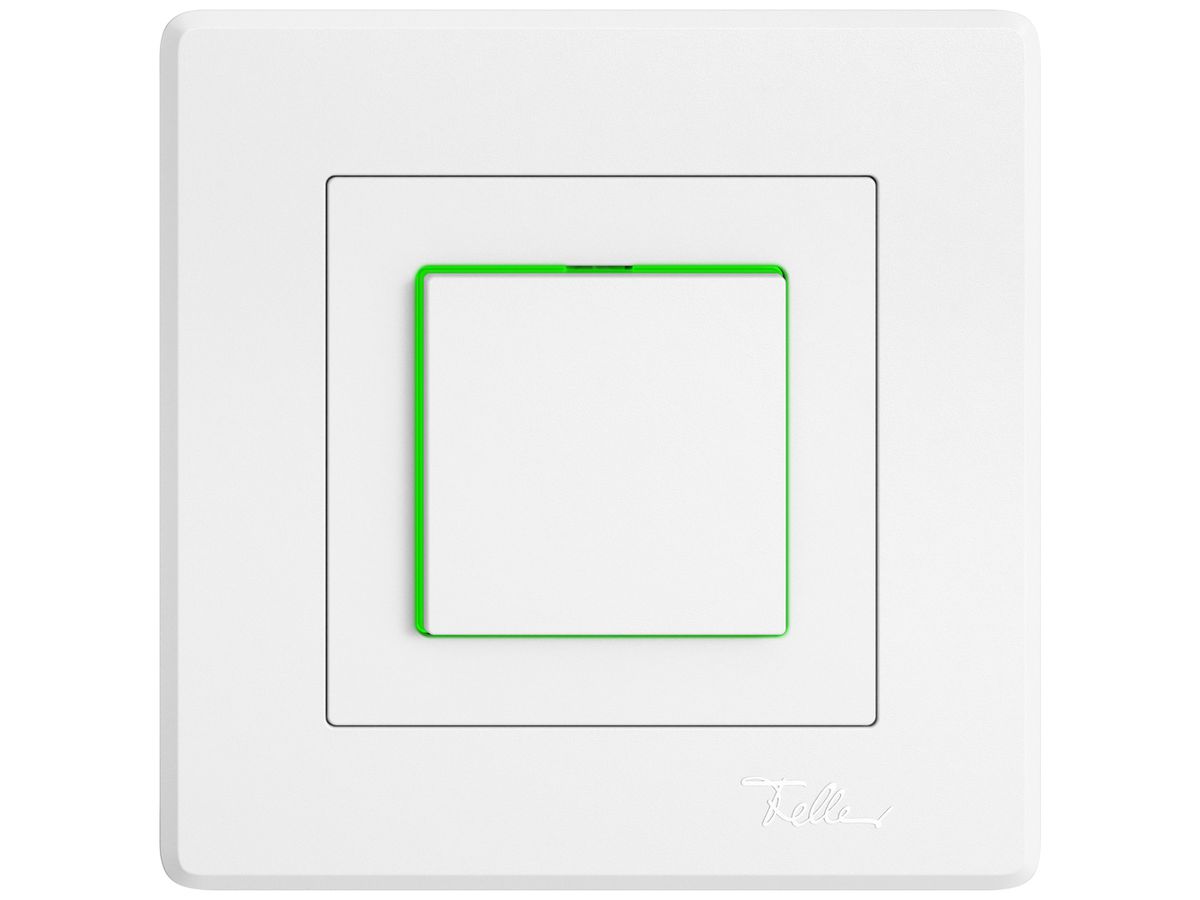 UP-Leuchtdruckschalter EDIZIO.liv SNAPFIX® 6/1L Seitenlinse LS grün ws