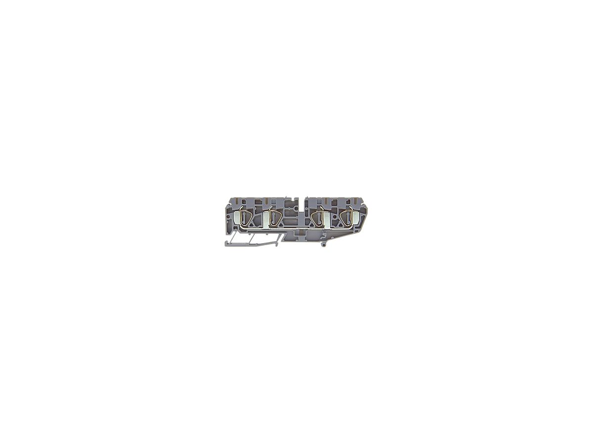 Durchgangs-Reihenklemme Woertz Ex 0.5…4mm² 20A 600V Federzugansch.4×1 TH35 grau