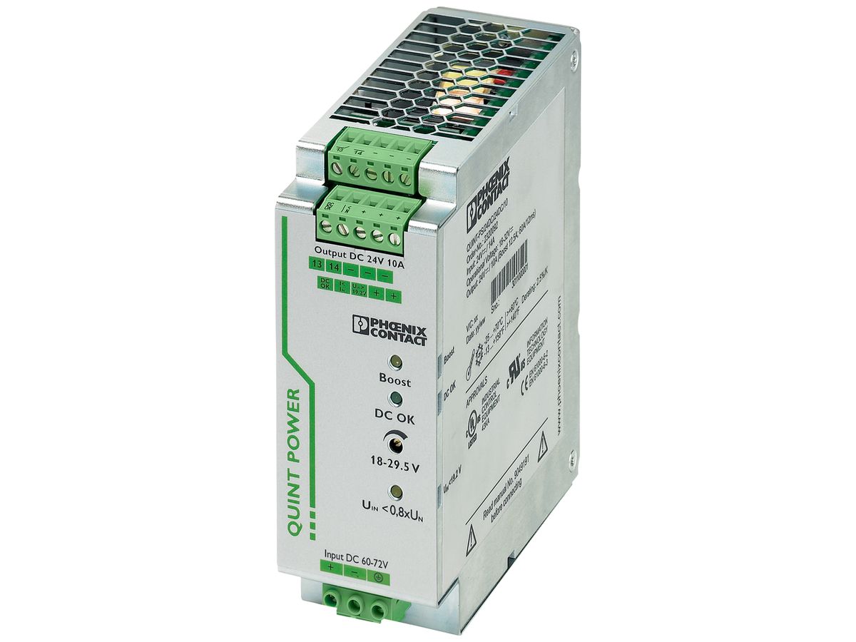 Wandler PX QUINT-PS/60-72DC/24DC/10/CO DC/DC SFB IN 72VDC OUT 24VDC/10A