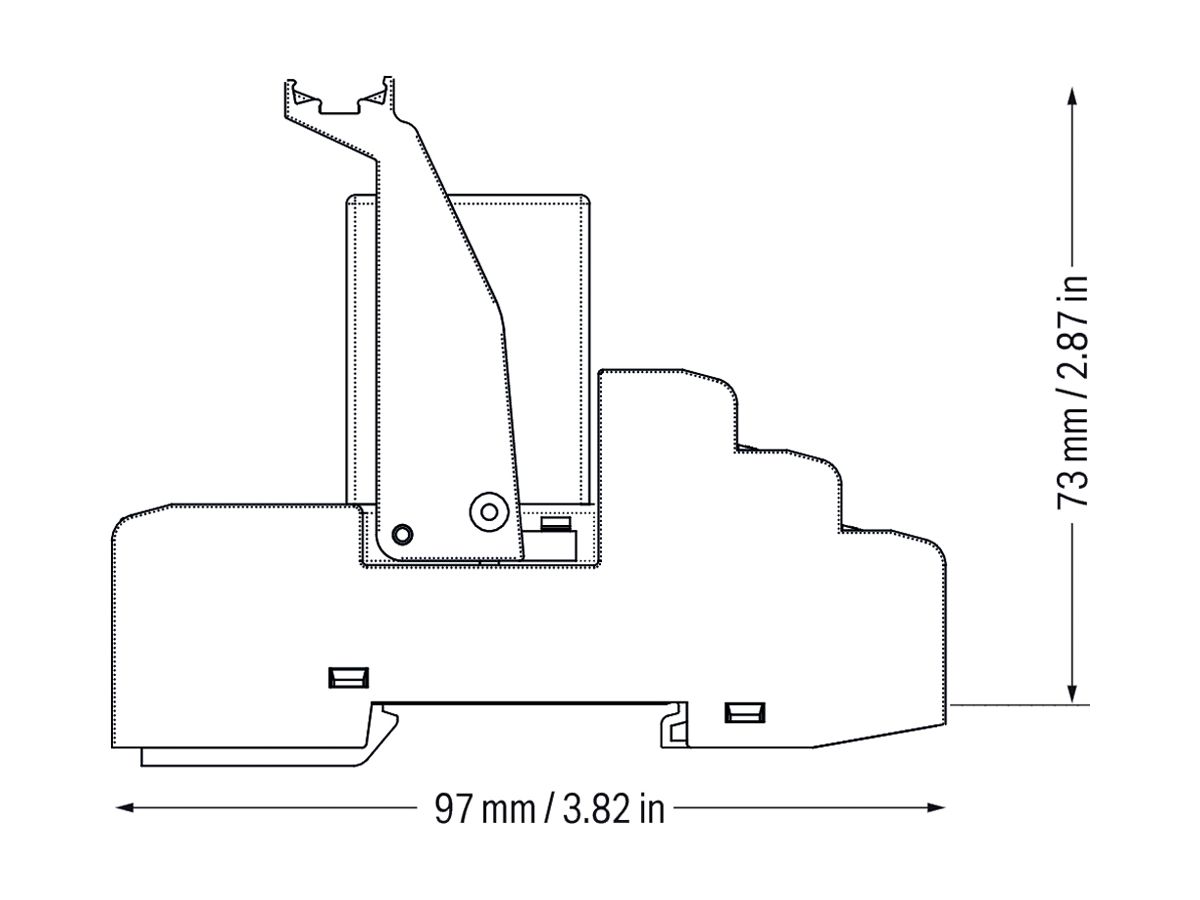 Stecksockel WAGO mit Industrierelais 24V DC 4W