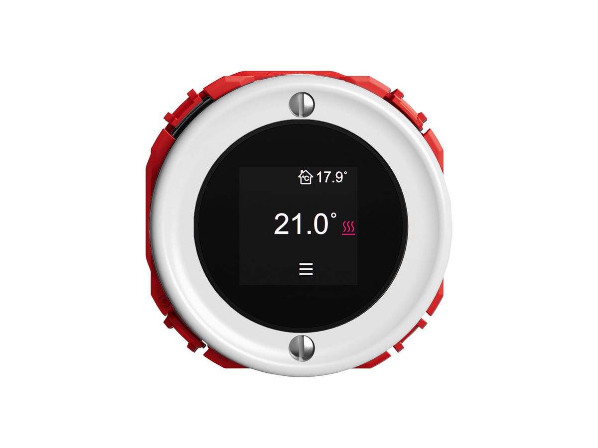 Raumthermostat STANDARDdue SNAPFIX® 230VAC 4…30°C 58×58mm weiss