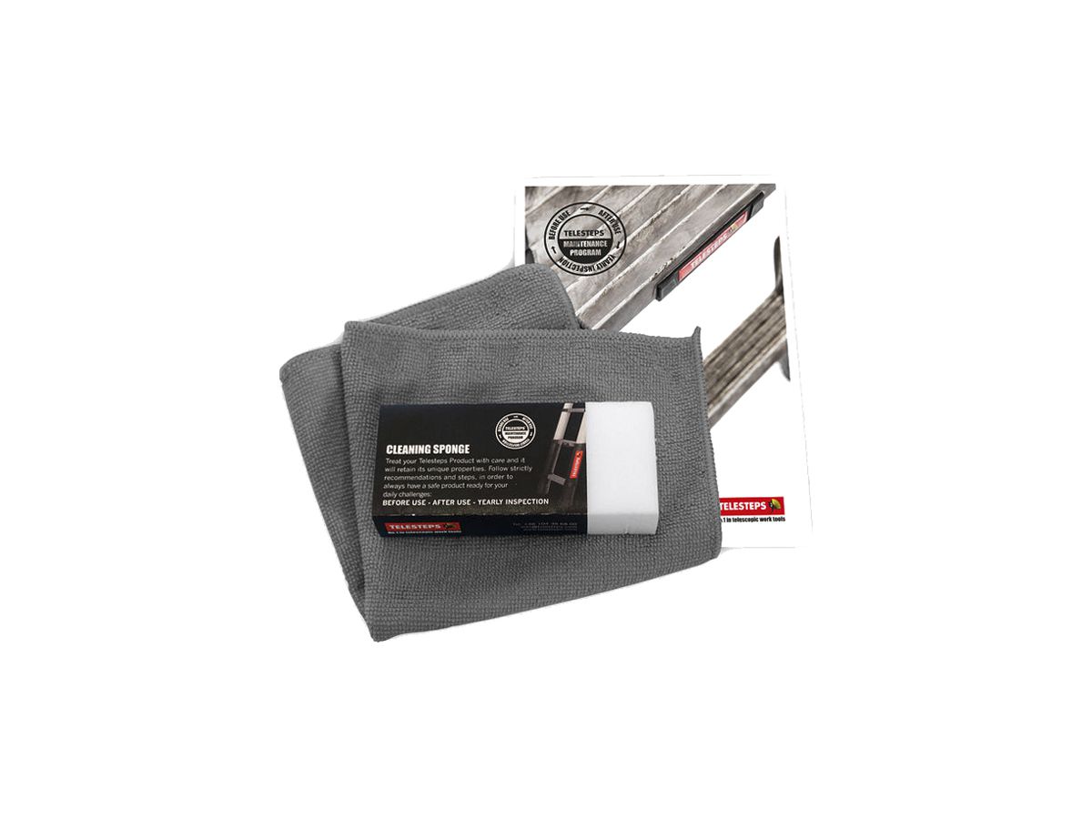 Wartungs-Kit TELESTEPS mit Mikrofasertuch und Schwamm