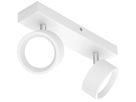 LED-Spot Philips Bracia 11W 1100lm 2700K 110° 260×80.5mm weiss 2×Spot