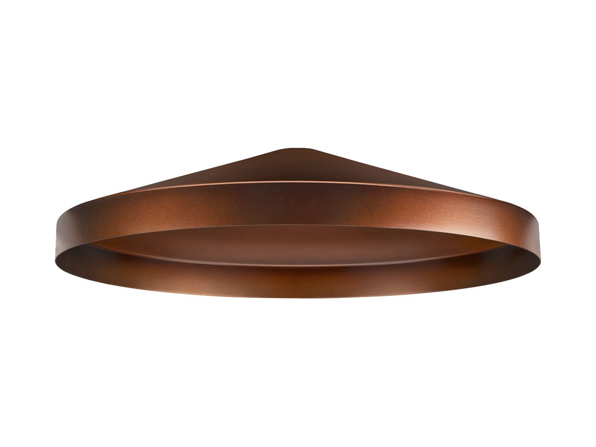 Leuchtenschirm SLV LALU TETRA Stahl Ø360×89mm Bronze unifarbig