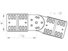 Gelenkverbinder Bettermann H=85mm zu MKS-Kanal tauchfeuerverzinkt