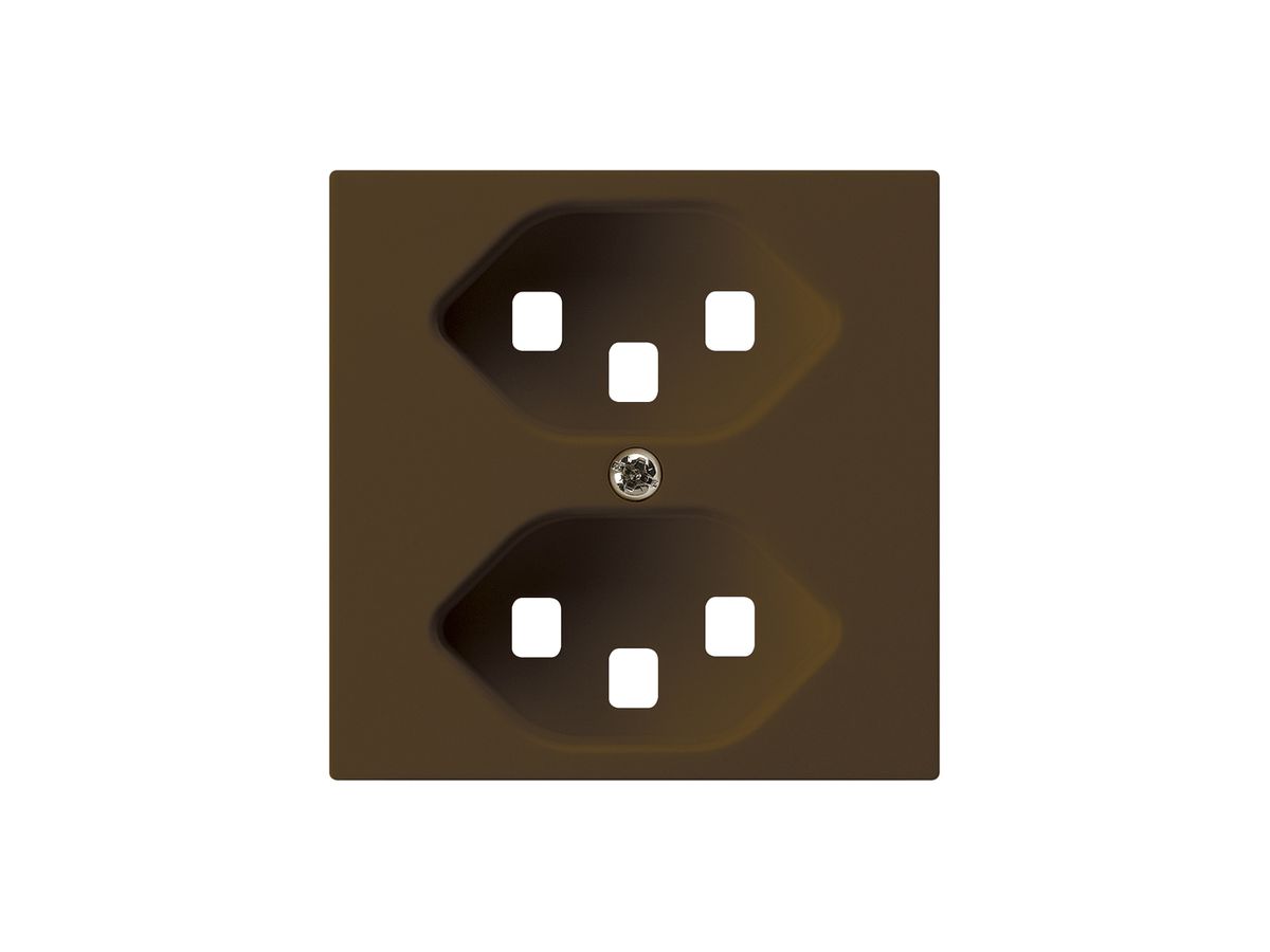 Frontplatte kallysto 2×T23 br 60×60mm für Steckdose 2×T23