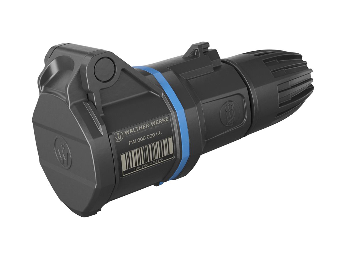 Kupplung CEE NEO 3P 16A 200…250V 6h blau IP54 Schraubklemme
