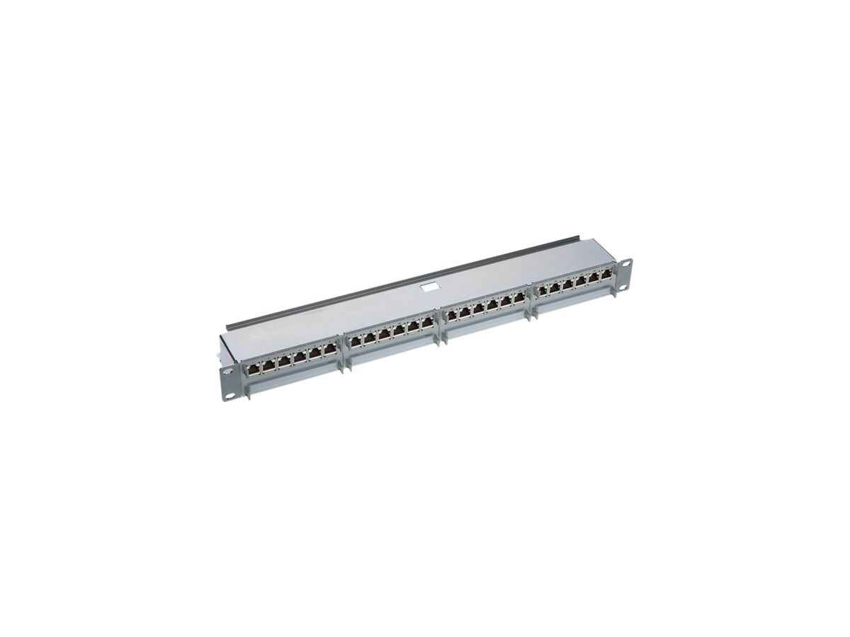 Rangierfeld 19" HD 1HE Kat.6A 24×RJ45s 43.3×482.6×75.5mm grau