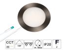 EB-LED Spot Mesa Spin CCT 58 3W Edelst. - 24VDC, 300lm, 3000K, Loch D:55-58mm