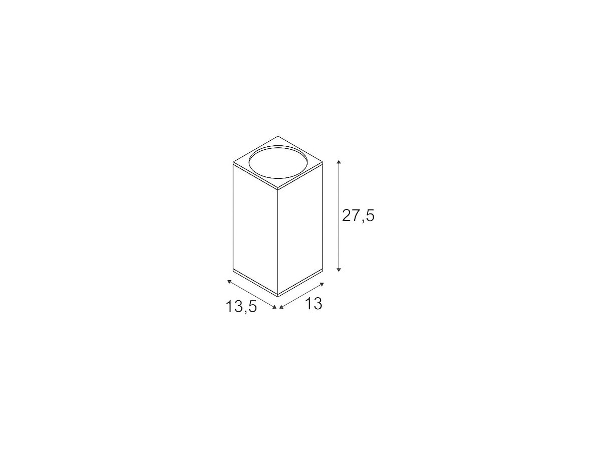 LED-Wandleuchte BIG THEO, Flood up/down 17.5W 2000lm 3000K IP44 anthrazit