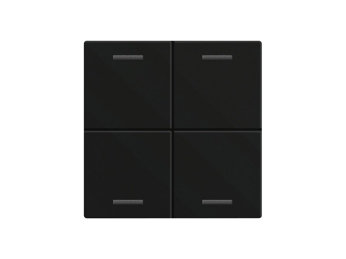 Wippe MDT BE-TAL60W416.01 1T/4B f.Sensortasten schwarz matt "neutral"