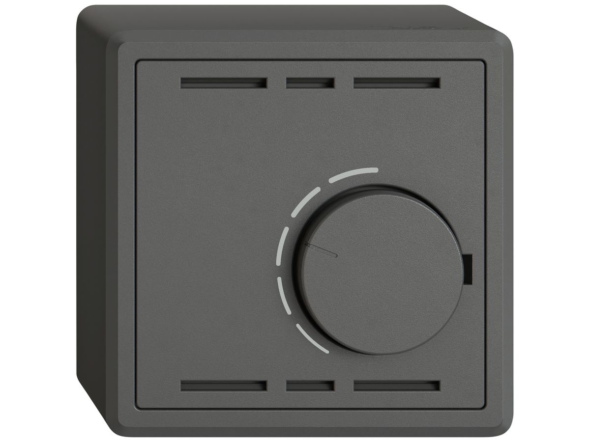 AP-Raumthermostat EDIZIO.liv SNAPFIX® ohne Schalter 24VAC/DC 50Hz dgu