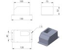 Ladebasis Lumatec IP54 100V 10V 131×76×57mm schwarz