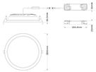 LED-Downlight LEDVANCE COMFORT OP 42W 5000lm 930/940 IP20/44 100° DA Ø265 weiss