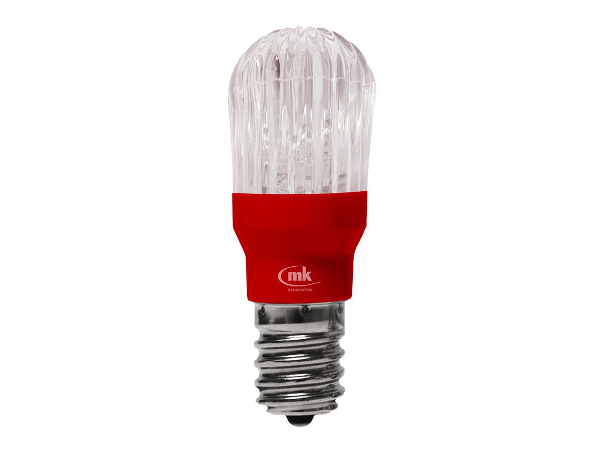 LED Leuchtmittel 0.5W 12V rot E14 Bulb MK