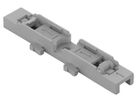 Befestigungsadapter WAGO ohne Zugentlastung 2×4mm² Schraubbefestigung grau