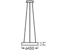 LED-Pendelleuchte LEDVANCE SUN@HOME 450 18.5W 500lm 2200…5000K Silber