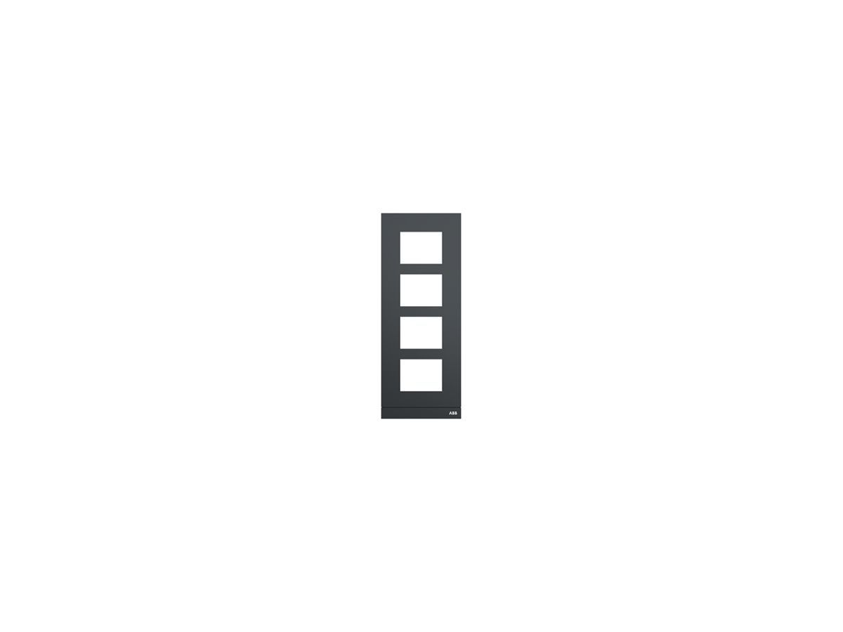Abdeckrahmen Audio ABB-Welcome, für 1/4 (4 Module), Al anthrazit
