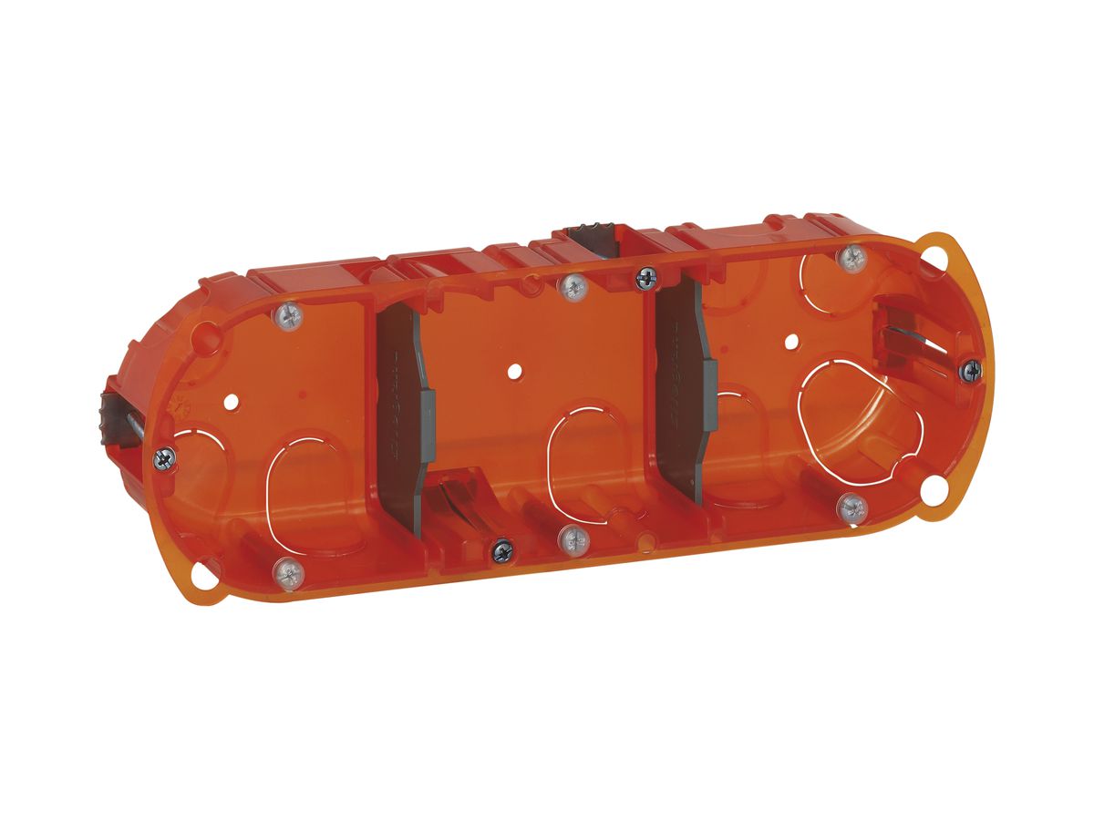 Einlasskasten BATIBOX 6/8 mod. Universal T=40mm orange