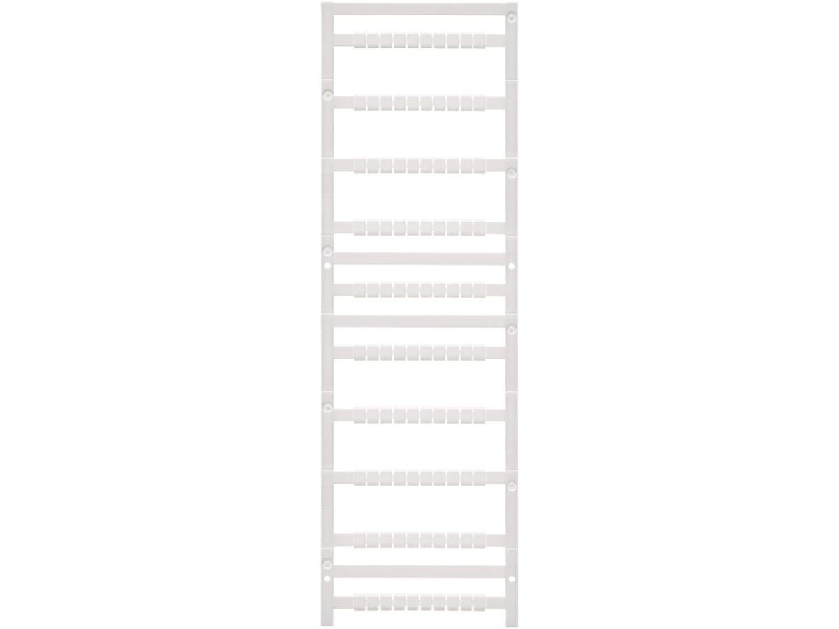 Klemmenmarkierer Weidmüller MultiFit 5×5mm Phoenix PA66 weiss