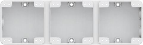 AP-Kopfzeile Hager robusto 1×3 horizontal 276×86mm weiss