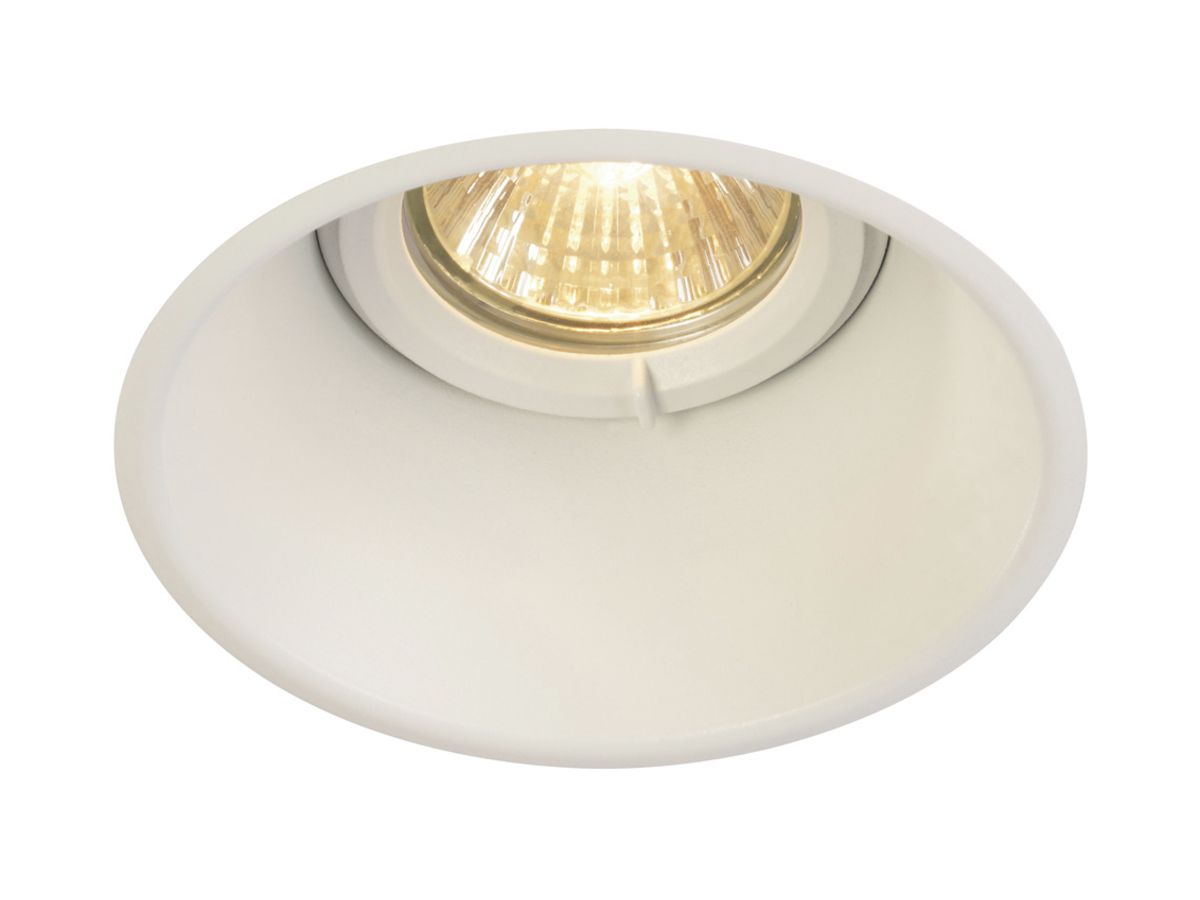 EB-Downlight SLV HORN-O, GU10 50W IP21 mattweiss