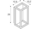 LED-Wandleuchte SLV QUADRULO 7.4W 280lm 3000K IP55 132×125mm anthrazit