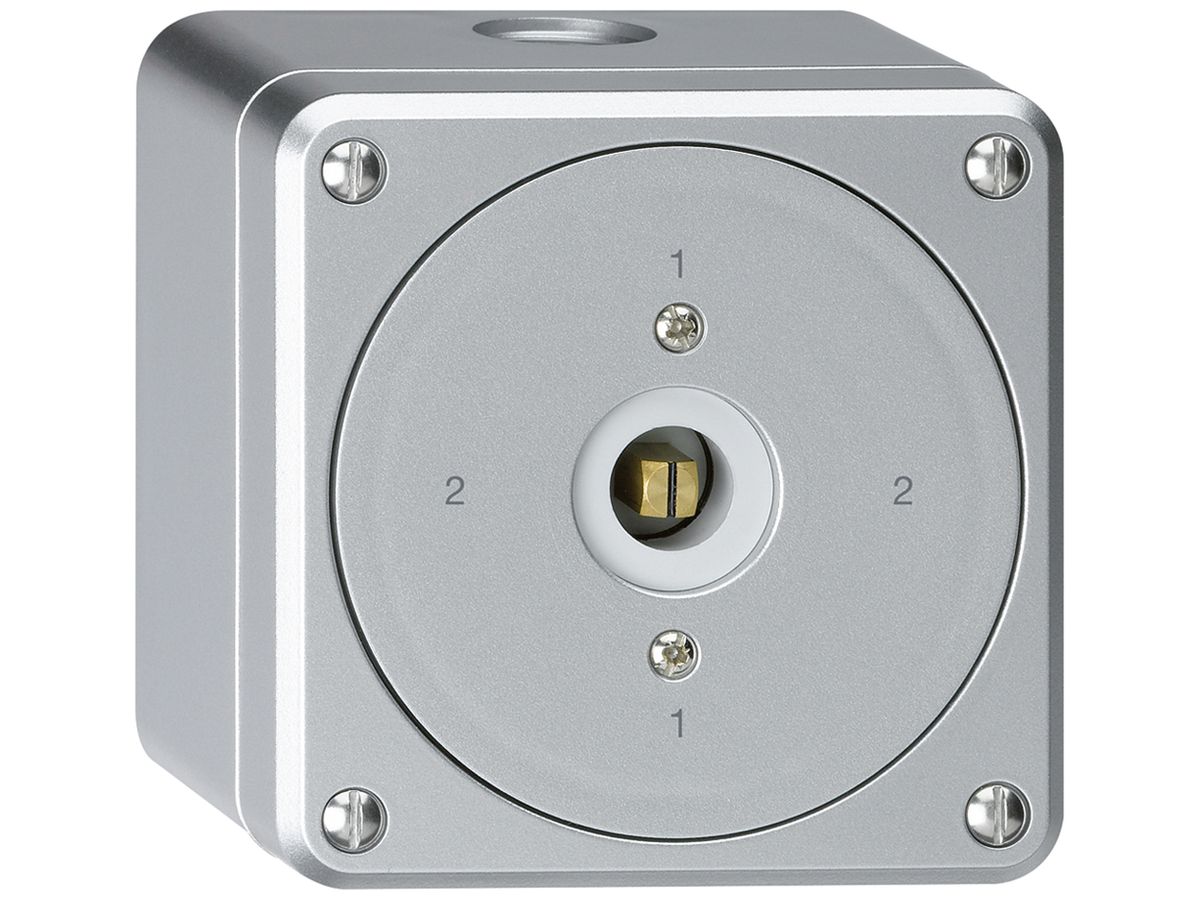 AP-Steckschlüsselschalter robusto ohne Klappdeckel 3/1P aluminium Vierkant