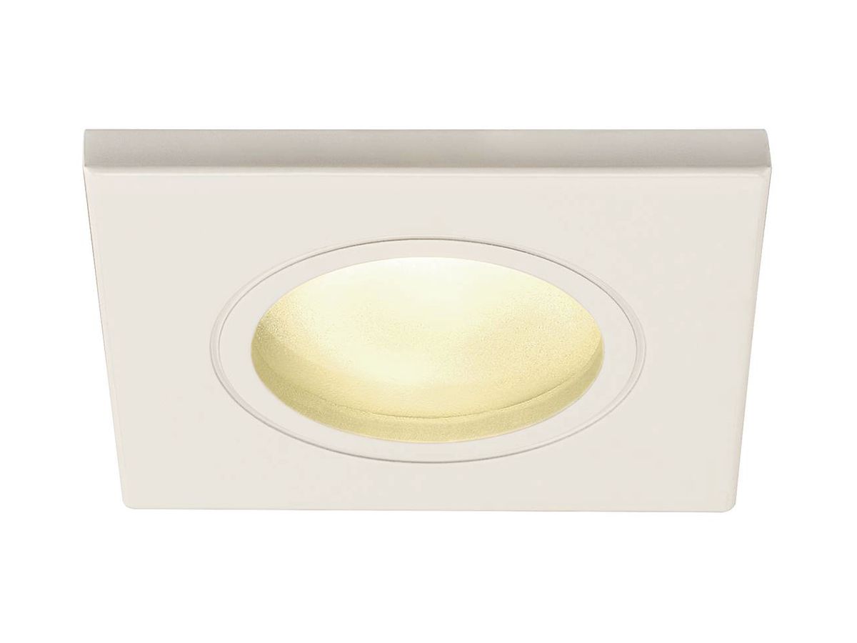 EB-Deckenleuchte SLV DOLIX OUT SQUARE GU10 50W IP65/20 EB-Ø68mm weiss