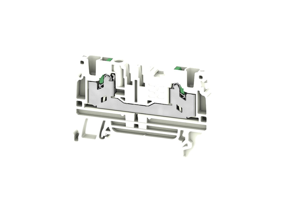 Durchgangs-Reihenklemme WM S2C 2.5mm² 24A 800V SNAP IN 2×1 TH35 ws