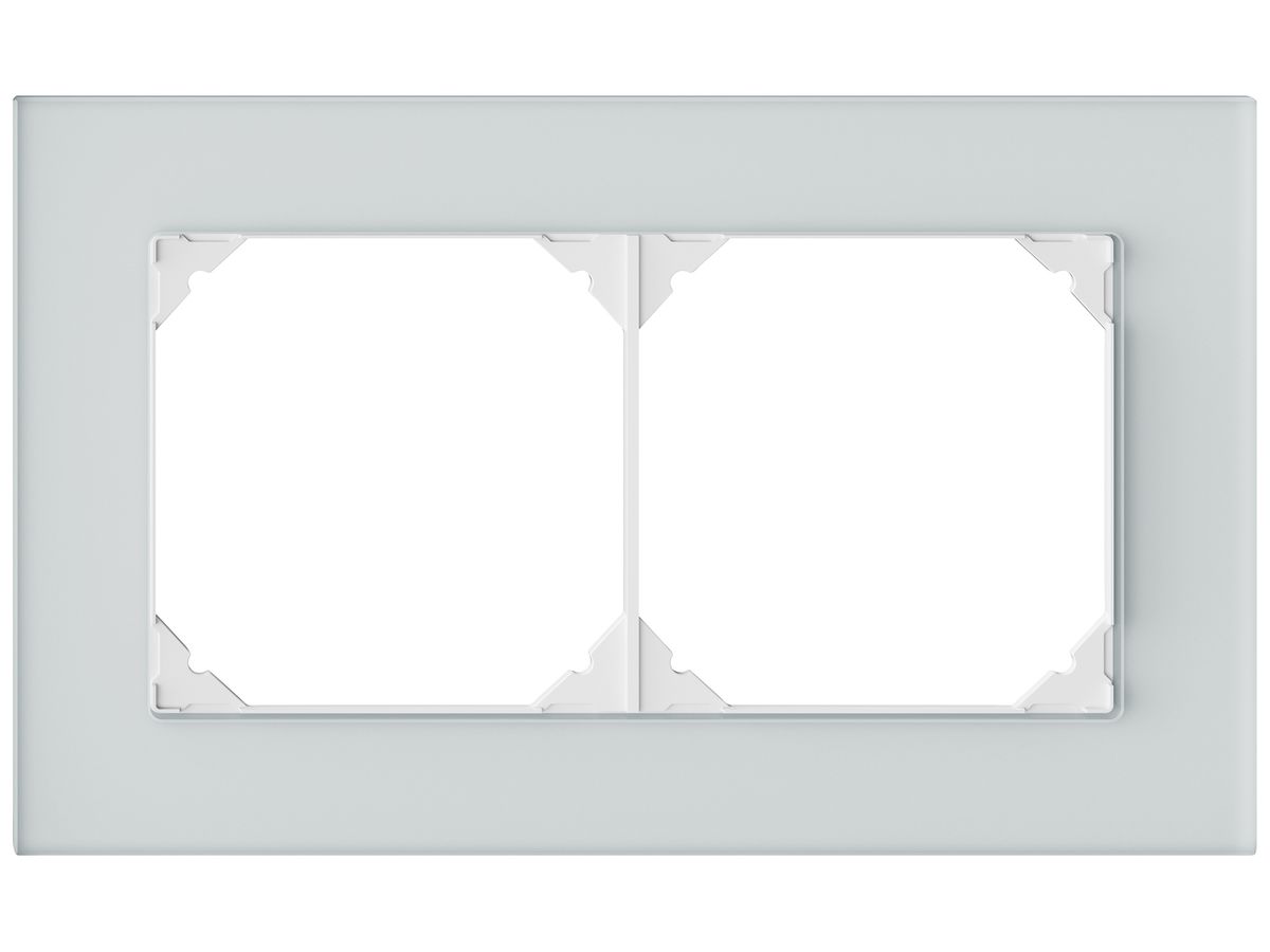 UP-Kopfzeile EDIZIO.liv prestige SNAPFIX® 1×2 94×154mm spiegel satin