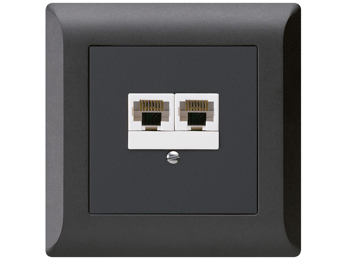 UP-Dose kallysto.line 2×RJ45u parallel schwarz