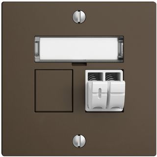 Audiodose Push Type EDIZIOdue F, 1×, Beschriftungsset, coffee