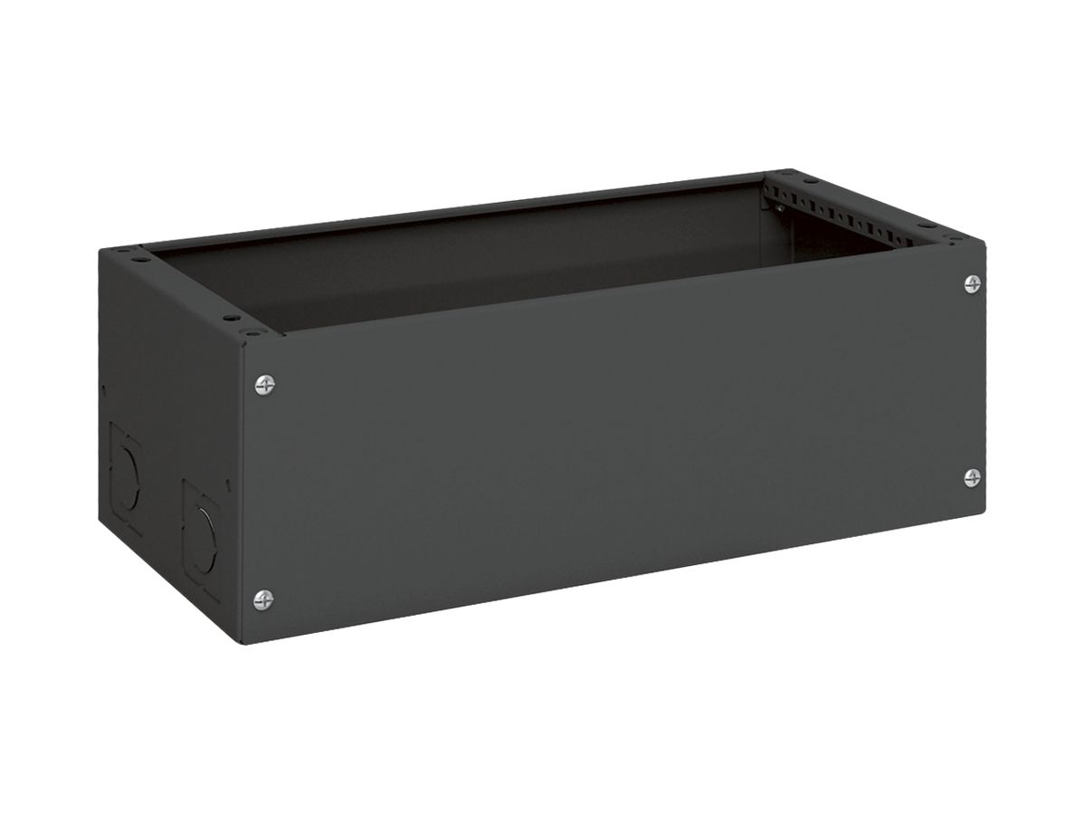 Sockel Hager univers 200×550×275mm für Schrank FR schwarz RAL 9005