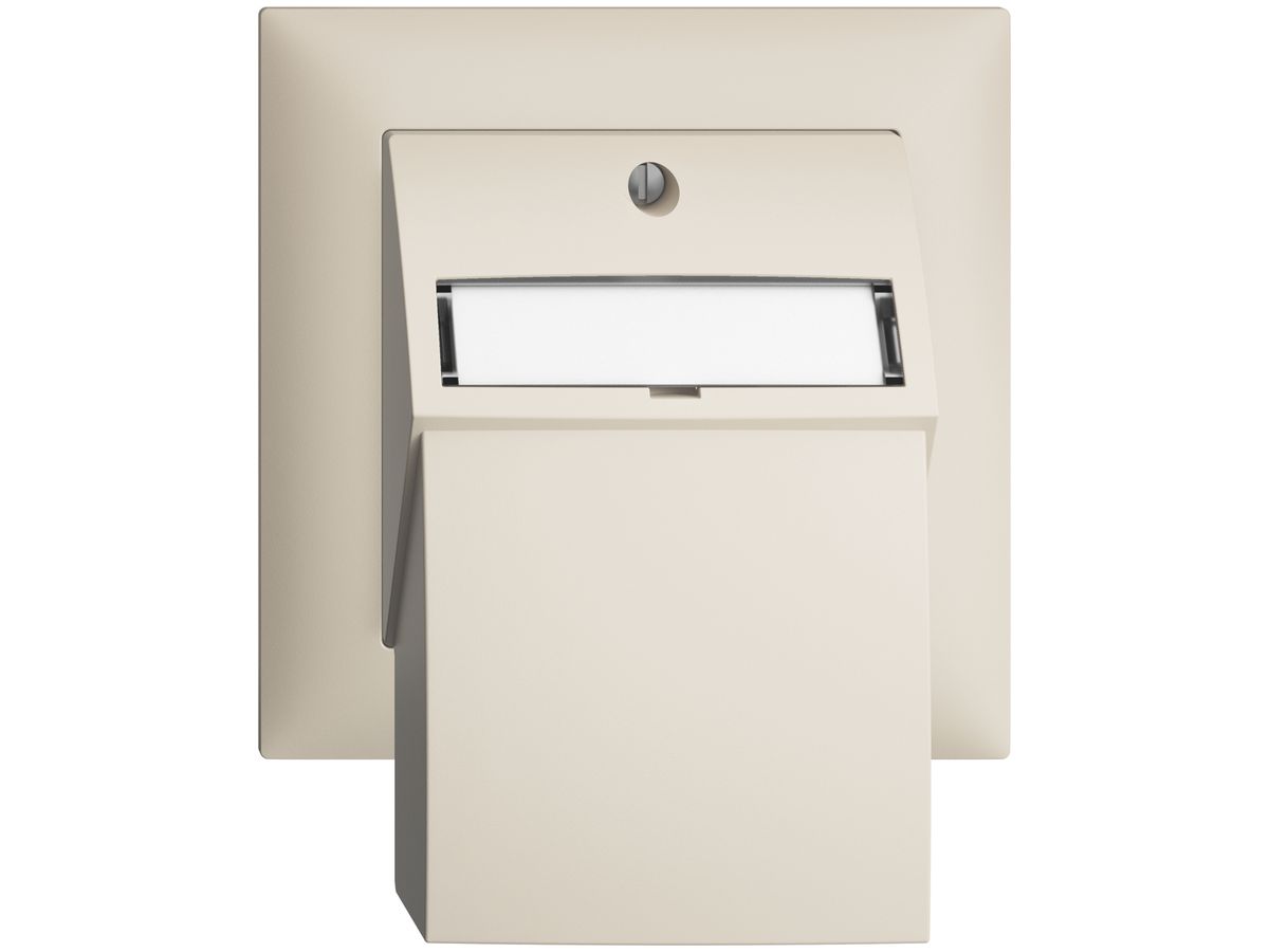 UP-Montageset EDIZIOdue, mit Flachauslasshaube, für 2×RJ45, crema