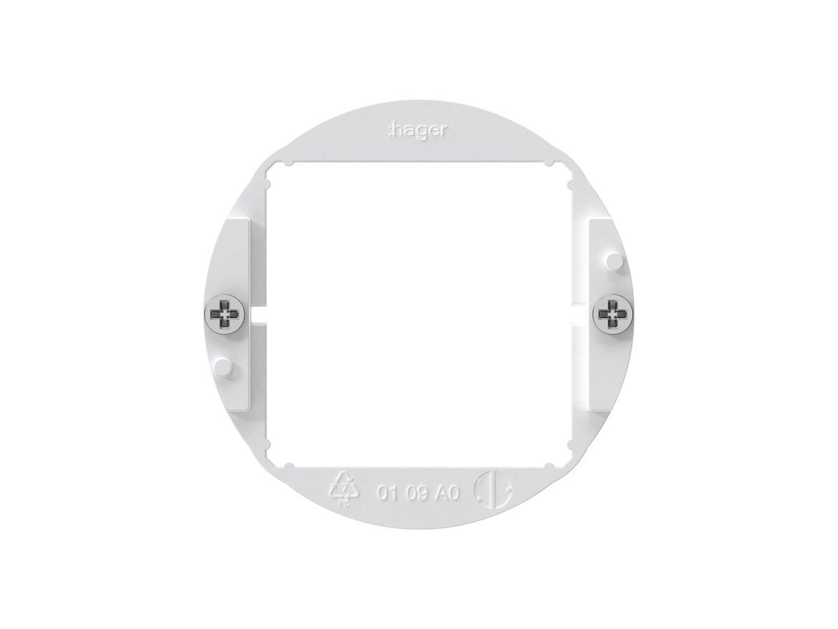 Befestigungsbügel Hager weiss