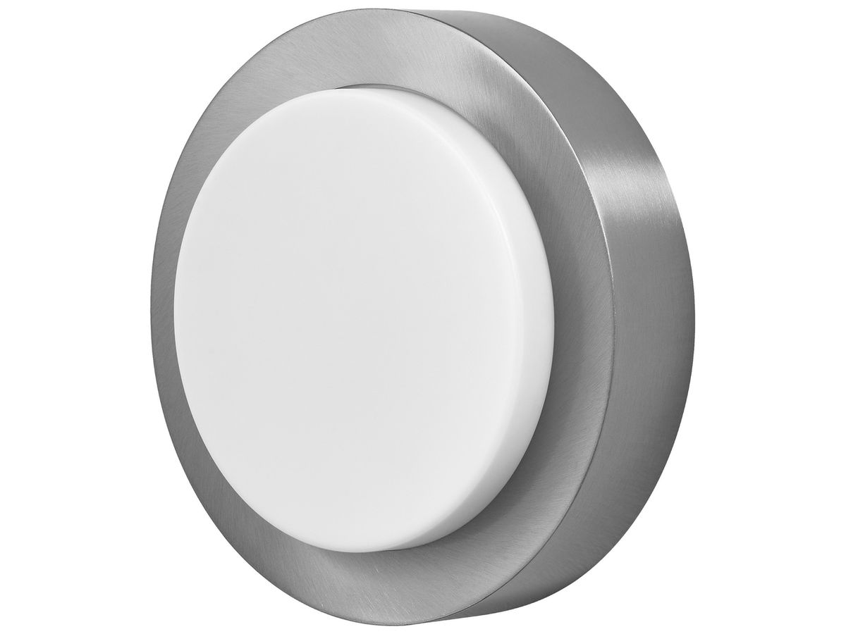 LED-Wandleuchte LDV ENDURA STYLE DISC WALL 8W 370lm 3000K Edelstahl