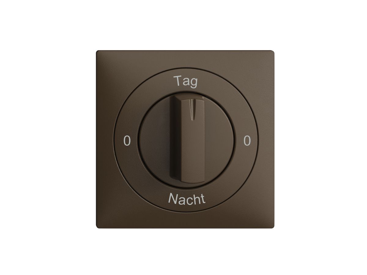 Frontset 0-Tag-0-Nacht EDIZIOdue coffee 60×60mm für Drehschalter