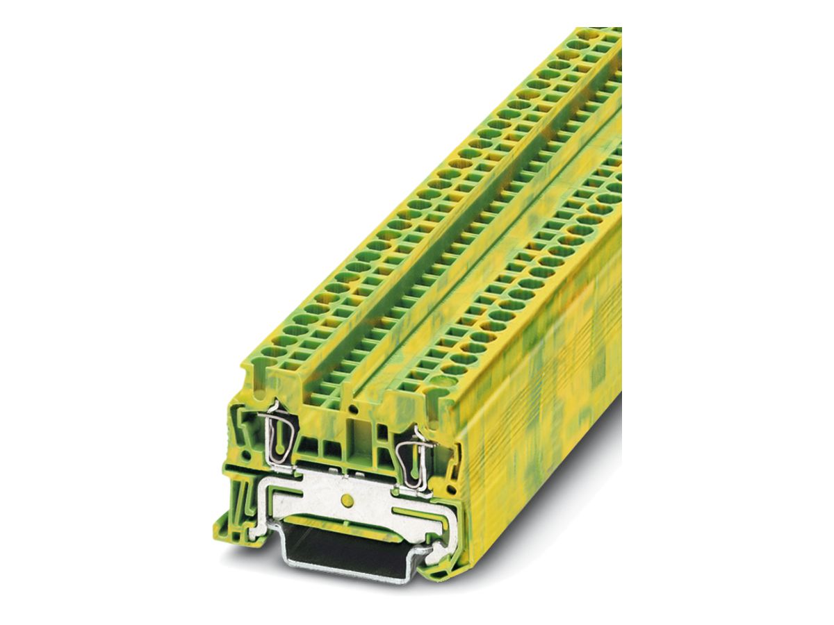 Schutzleiterklemme 0.08…4mm² Zugfederanschluss grün/gelb