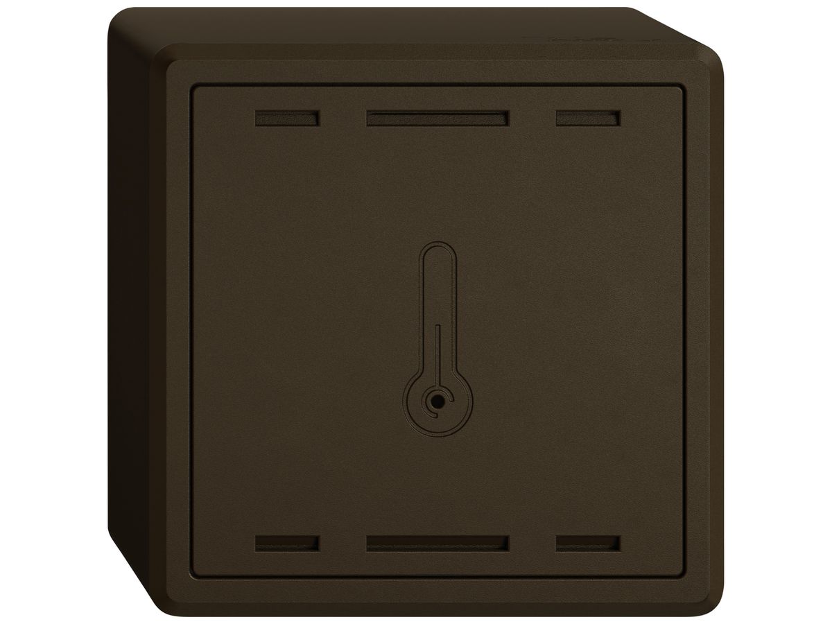 AP-Raumtemperatursensor EDIZIO.liv Wiser SNAPFIX® K+ 230V 74×74×54mm um
