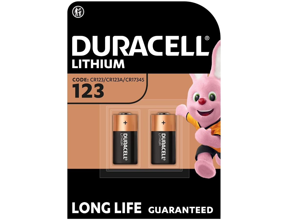 Batterie Lithium Duracell - Photo CR123A 3V Blist.2 Stk