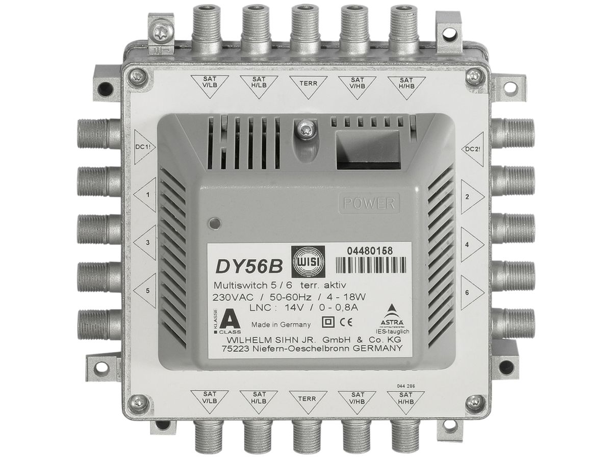 Multiswitch 5 Eing./6 Ausg. DY56B WISI aktiv